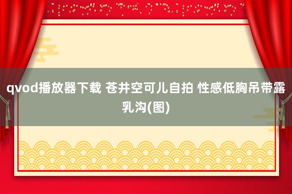 qvod播放器下载 苍井空可儿自拍 性感低胸吊带露乳沟(图)